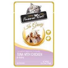 Fussie Cat Pouch - Tuna with Chicken in Gravy (2.47oz)