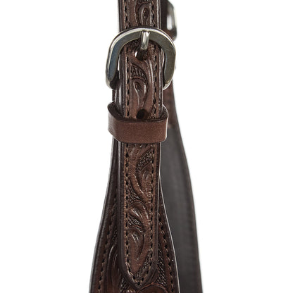WD-SEH3 Chocolate Floral Single Ear Headstall