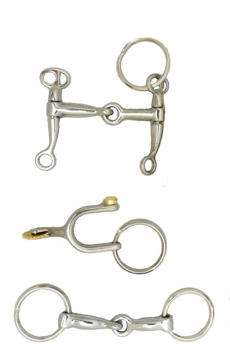 AJ Tack Horse Tack Keychains - Set of 3