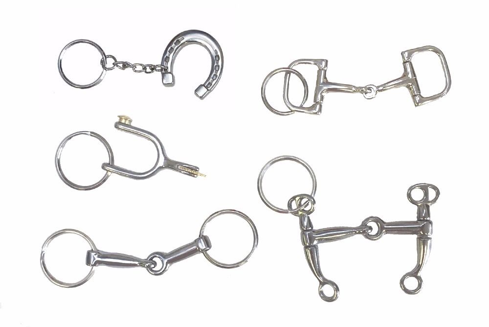 AJ Tack Horse Tack Keychains - Set of 5