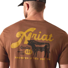 Ariat Mens Short Sleeve Shirt, BBQ Smoke Western Graphic Tee