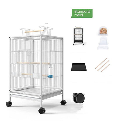 The Majestic Aviary: A Stylish Metal Bird Cage For Xuanfeng Parrots