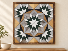 Amish Handmade Barn Quilt Wall Art – Reclaimed Barn Wood – 20.75” x 20.75”