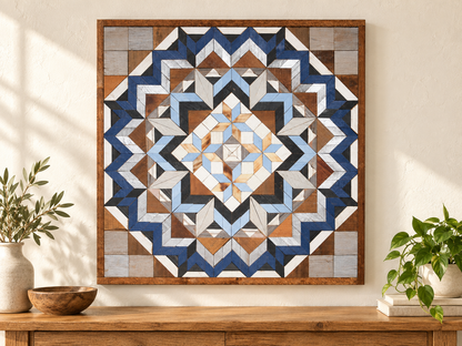 Amish Handmade Barn Quilt Wall Art – Reclaimed Barn Wood – 30.5” x 30.5”