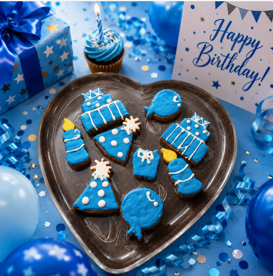 Birthday Boy Organic Dog Cookie Box