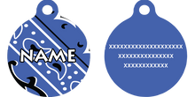 Bandana Blue HD Dog ID Tag