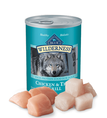 Blue Buffalo Wilderness Adult Grain-Free Trout & Chicken Grill Wet Dog Cans (12.5oz)