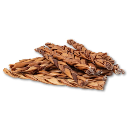 All-Natural Braided Collagen Stick Dog Treats, Supports Joint, Skin & Coat Health – 12-Inch Standard (25/Case)