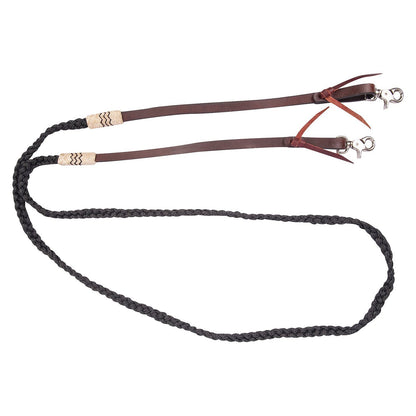 Cashel Flat Braid Leather Rein