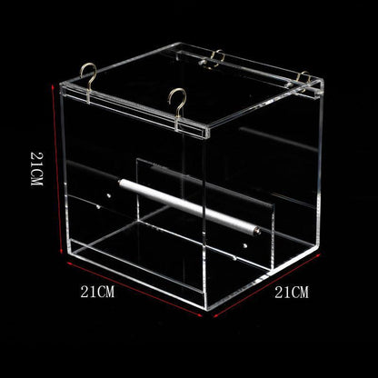 Clearview Aviary: Acrylic Bird Feeder For Parrots Of All Sizes
