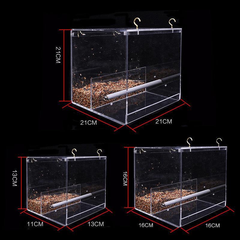Clearview Aviary: Acrylic Bird Feeder For Parrots Of All Sizes
