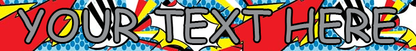 Personalized Comic Print Dog Collar
