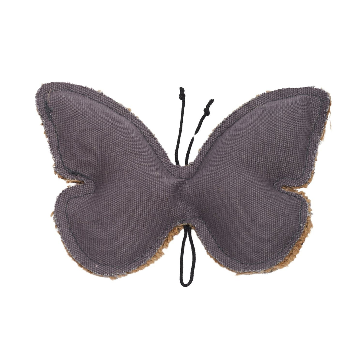 Country Living Canvas & Jute Butterfly-Shaped Dog Chew Toy – Durable, Safe and Non-Toxic