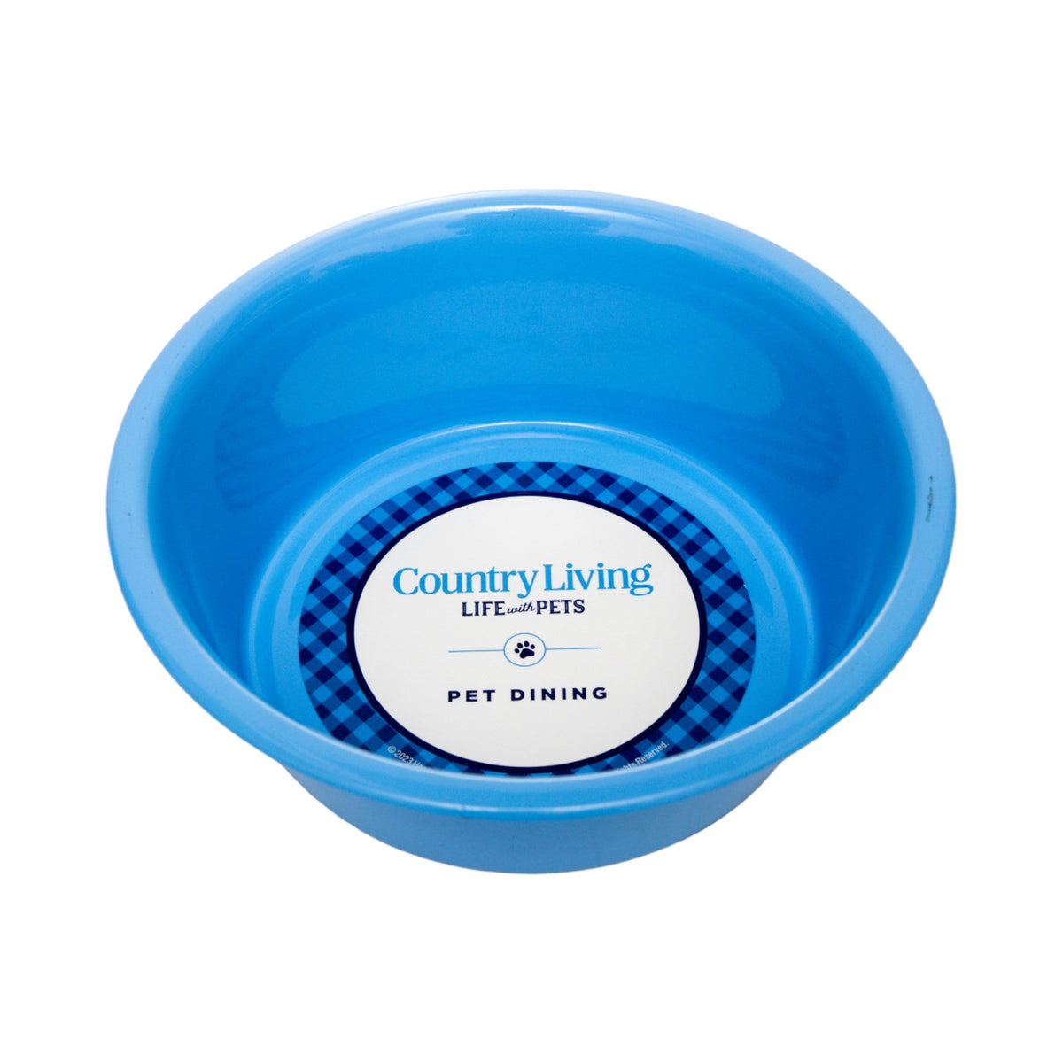 Country Living Set of 2 Coated Stainless Steel Heavy Dog Bowls - Ideal for Medium to Large Breeds