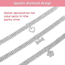 Crystal Cat Collar Elastic Pet Necklace