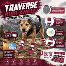 Dog Helios 'Traverse' Premium Grip High-Ankle Outdoor Dog Boots - Set Of 4