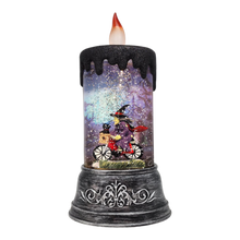 Enchanting Halloween Witch Waterglobe Candle