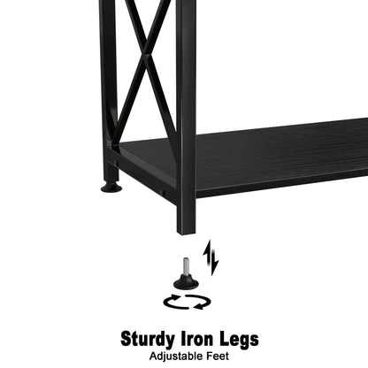 Fish Tank Stand Metal Aquarium Stand for 20 Gallon Long with Accessories Storage