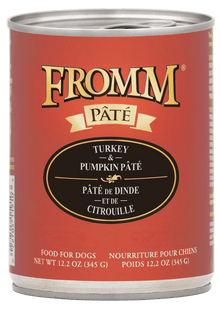 Fromm All Life Stages Grain-Free Turkey & Pumpkin Pate Wet Dog Can (12.2oz)