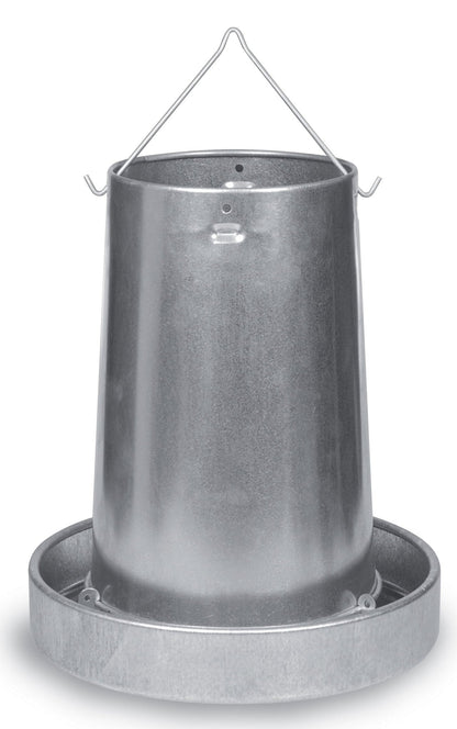 Hanging Galvanized Metal Chicken Feeder & Accessories