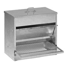 Galvanized Treadle Poultry Feeder – 44 lb Capacity, Rodent-Resistant