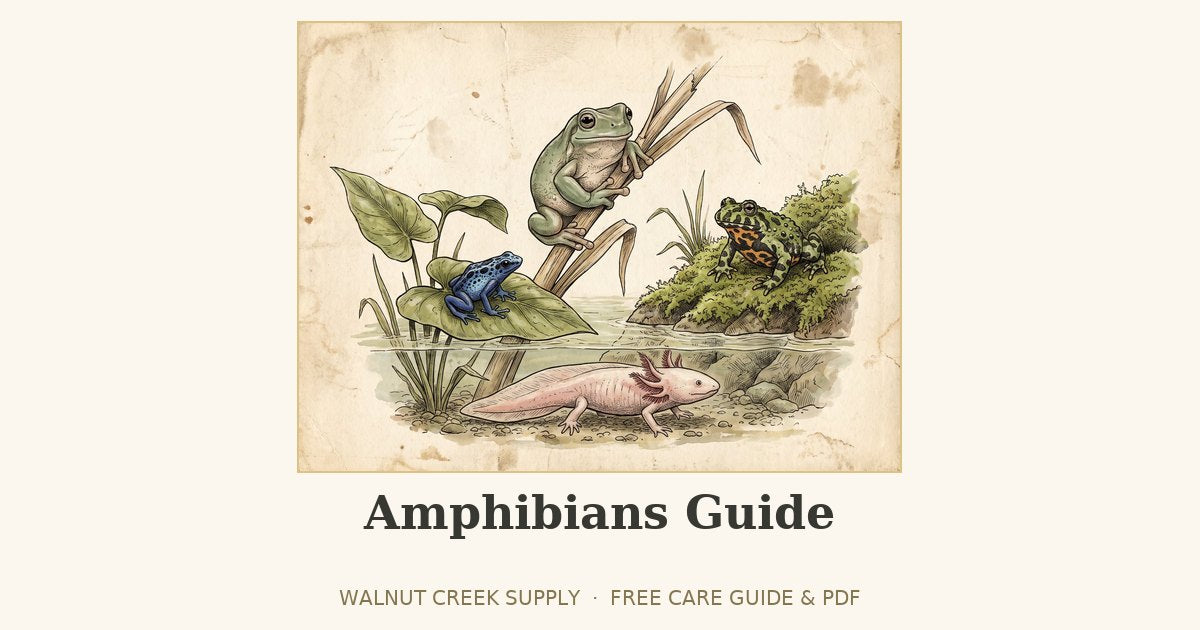 Amphibians Guide illustration by Walnut Creek Supply