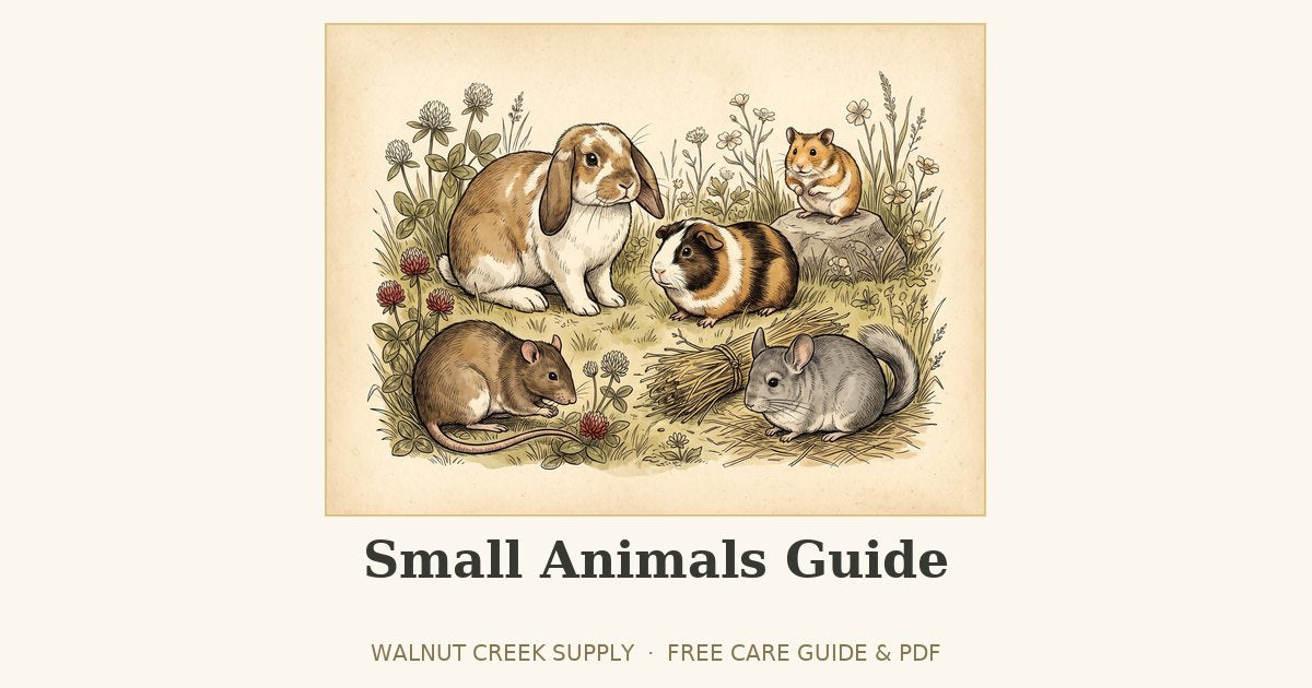 Small Animals Guide illustration by Walnut Creek Supply