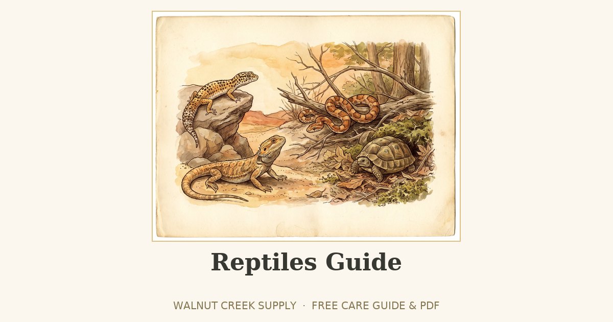 Reptiles Guide illustration by Walnut Creek Supply
