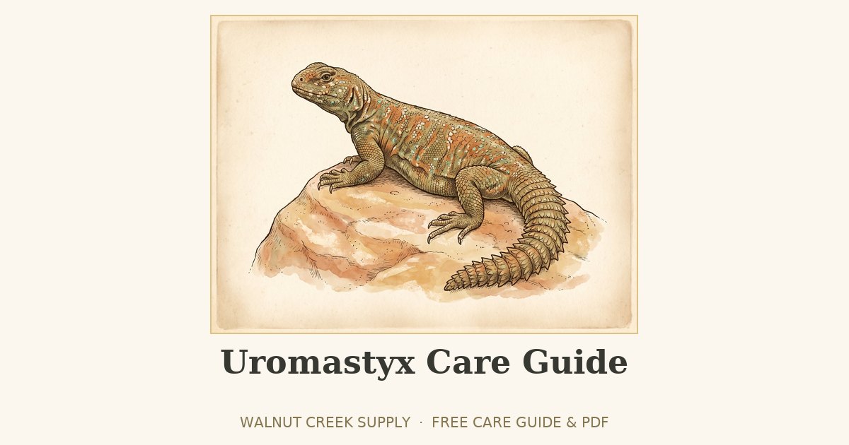 Uromastyx Care Guide illustration by Walnut Creek Supply