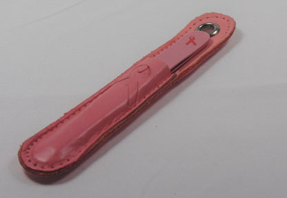 Pink Eyebrow Tweezers Slanted Tip 4" inches