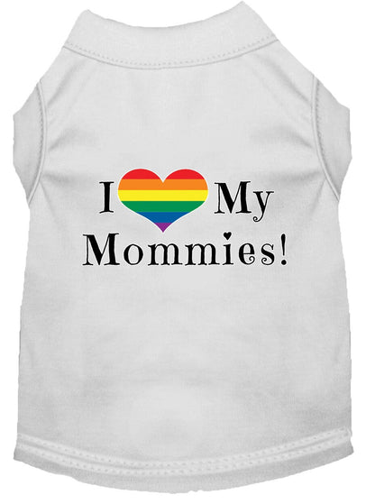 Pet Shirt "I Heart My Mommies"