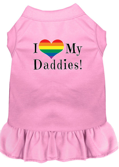 Pet Dress "I Heart My Daddies"
