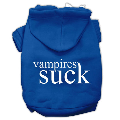 Halloween Pet Hoodie Screen Printed, "Vampires Suck"