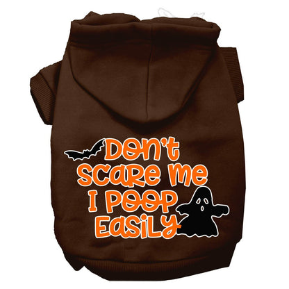 Halloween Pet Hoodie "Don't Scare Me, I Poop Easily"