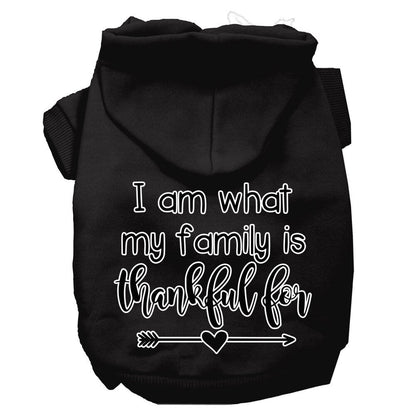 Thanksgiving Pet Hoodie "What My Family Is Thankful For"