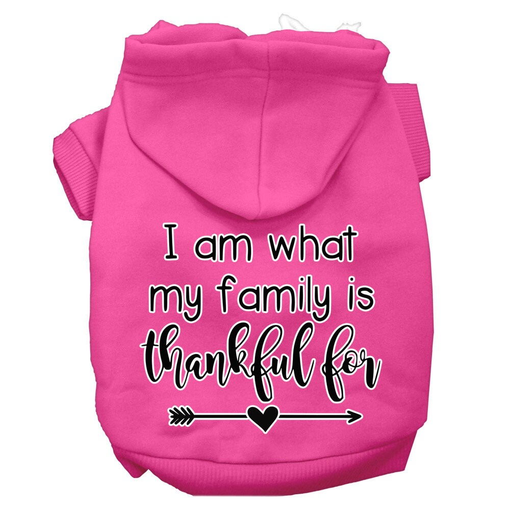 Thanksgiving Pet Hoodie "What My Family Is Thankful For"