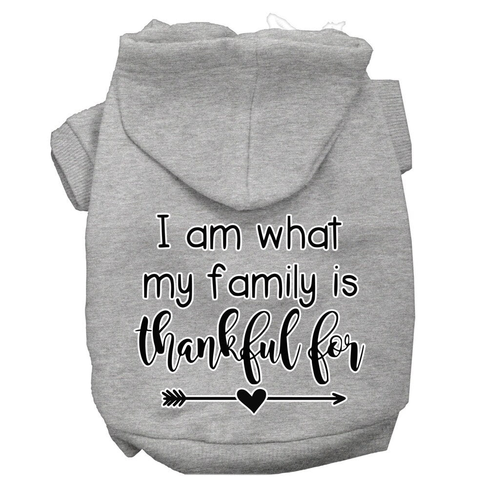 Thanksgiving Pet Hoodie "What My Family Is Thankful For"