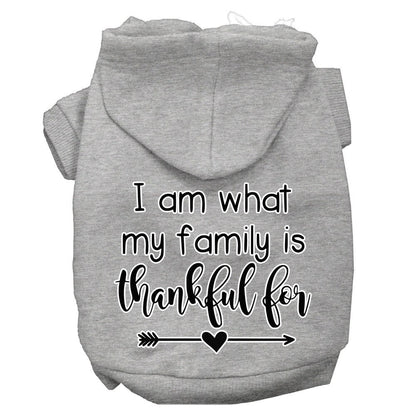 Thanksgiving Pet Hoodie "What My Family Is Thankful For"