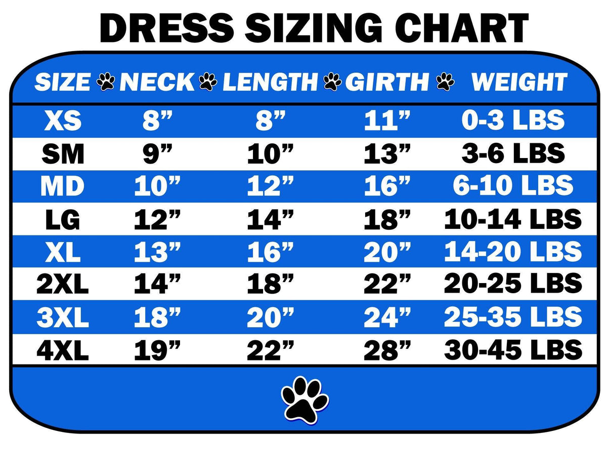 Pet Dress "You Come, You Sit, You Stay"