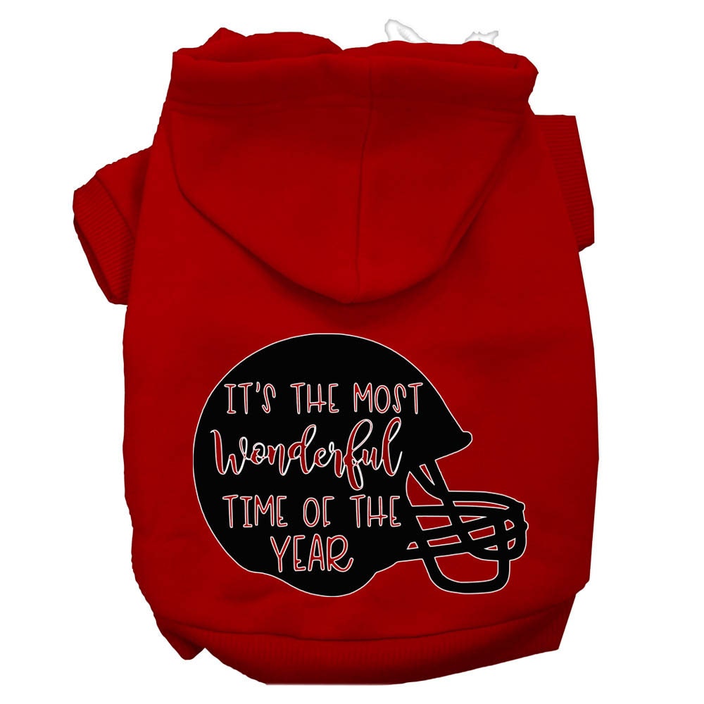 Pet, Dog and Cat Hoodie, "Most Wonderful Time Of The Year (Football)"