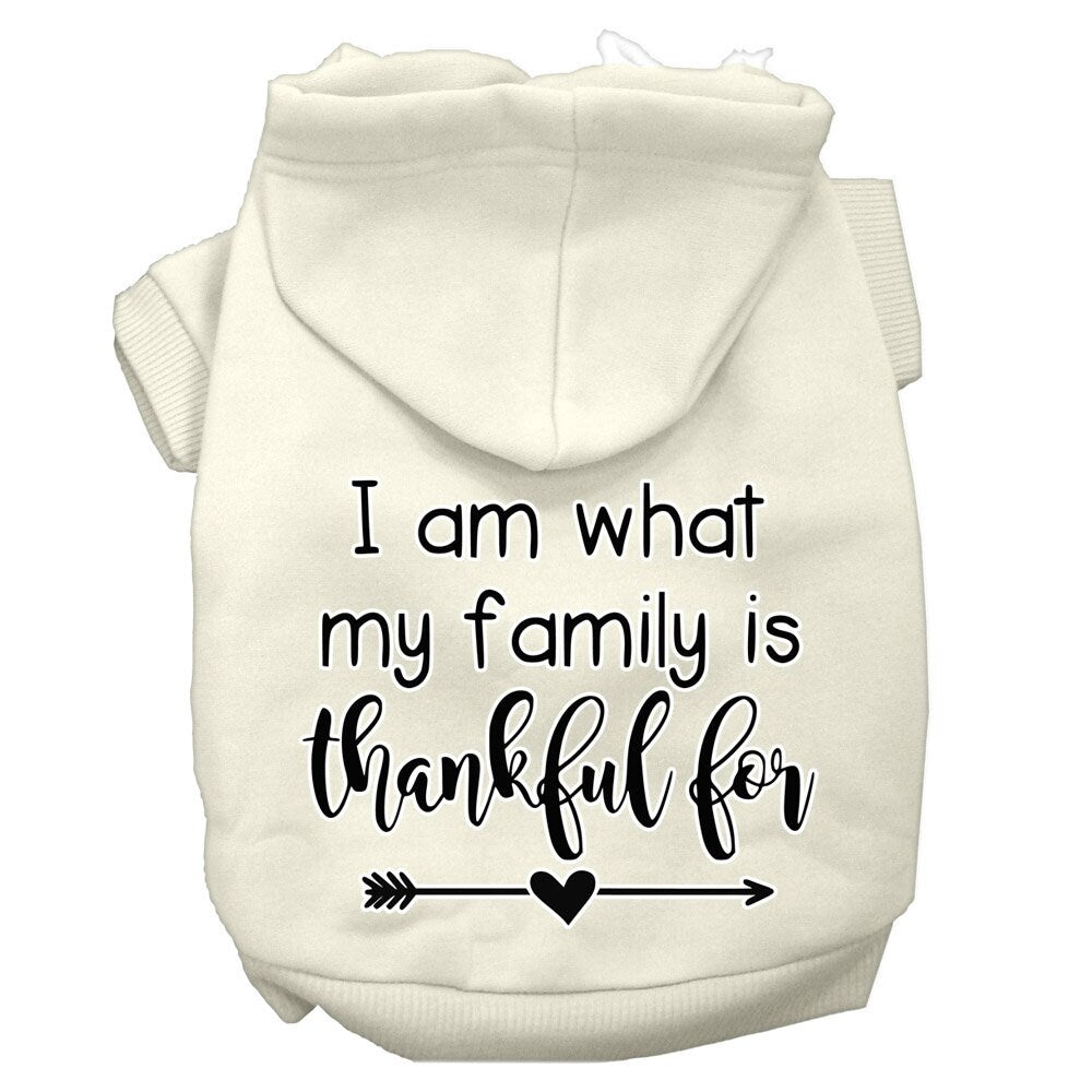 Thanksgiving Pet Hoodie "What My Family Is Thankful For"