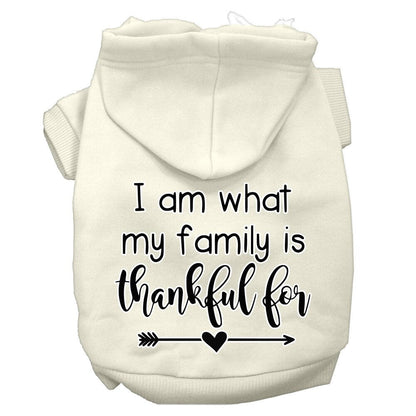 Thanksgiving Pet Hoodie "What My Family Is Thankful For"