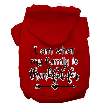 Thanksgiving Pet Hoodie "What My Family Is Thankful For"