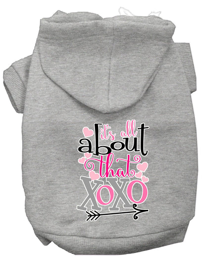 Pet Hoodie "All About That XOXO"