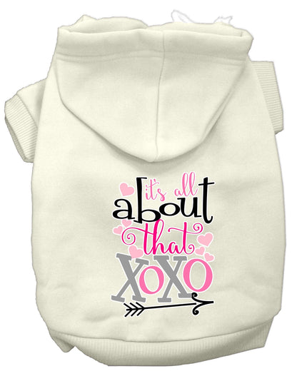 Pet Hoodie "All About That XOXO"