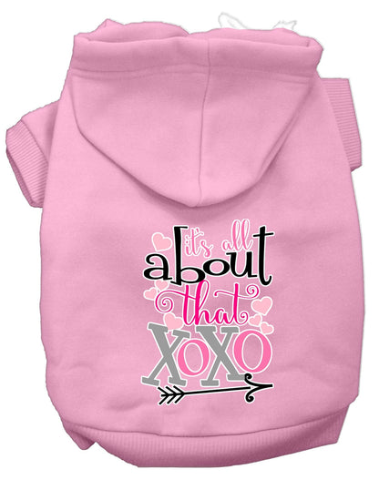 Pet Hoodie "All About That XOXO"