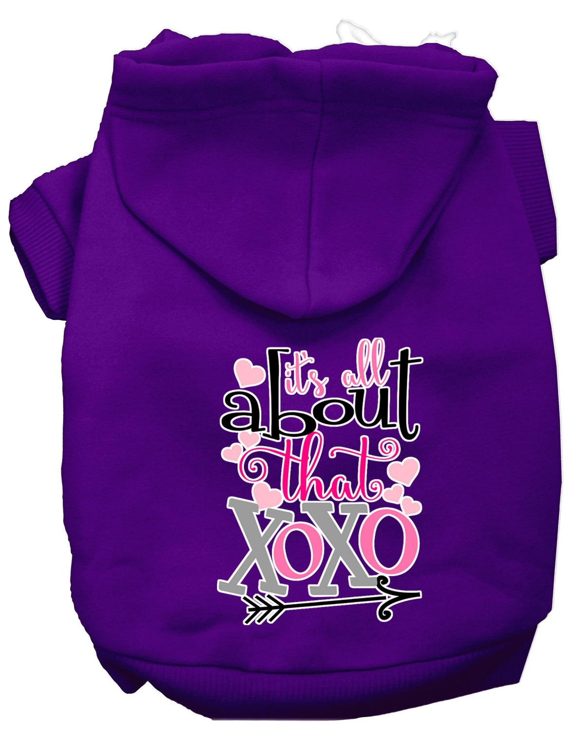 Pet Hoodie "All About That XOXO"
