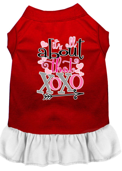 Pet Dress Screen Printed, "All About That XOXO"