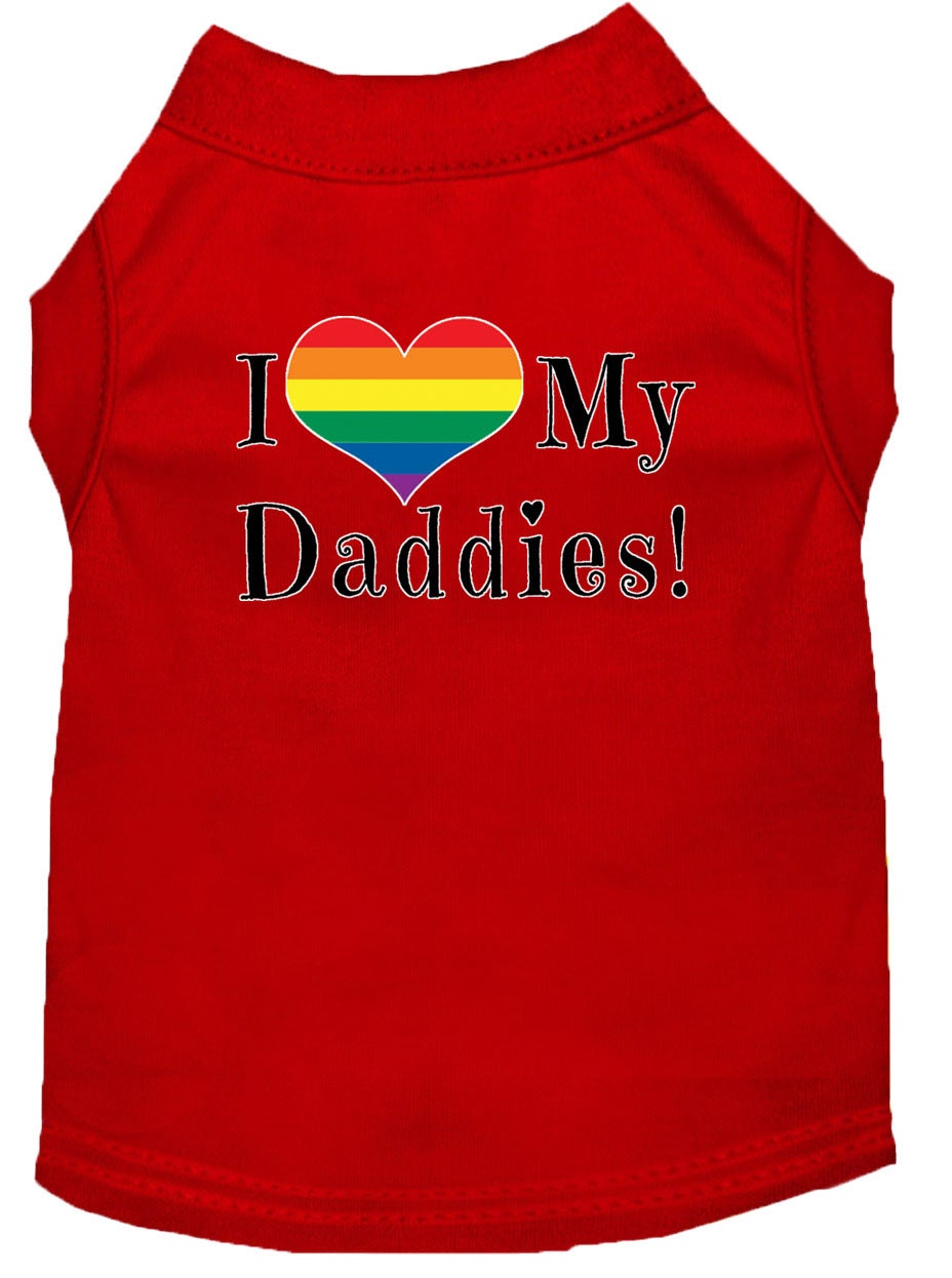 Pet Shirt "I Heart My Daddies"