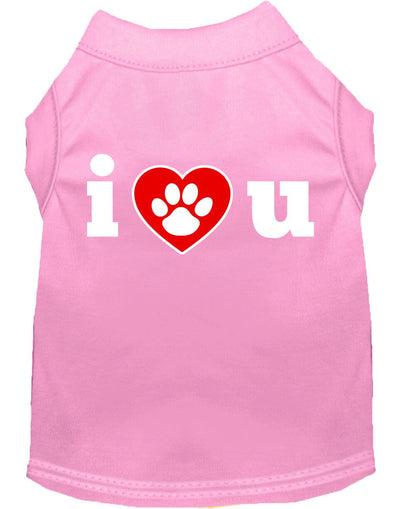 Pet Shirt "I Love You"